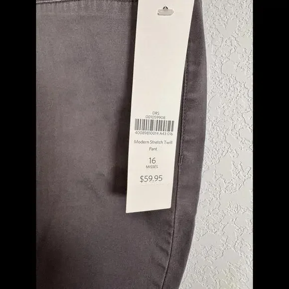 Coldwater Creek size 16 NWT Modern Stretch Twill Pant‎ - Picture 3 of 6